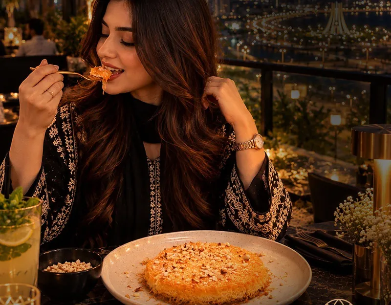 A sweeter note: Kunafa to close the night